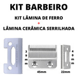 Kit Barbeiro Reposição Lâmina De Inox + Lâmina Serrilhada!!!