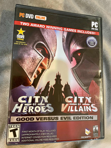 Videojuego City Of Héroes/city Of Villians En Dvd Para Pc