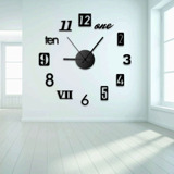 Reloj De Pared Grande Con Pegatina Creativa Para Bricolaje,