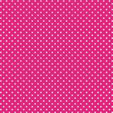 Tricoline Poá Pequeno Branco Fundo Pink, 50cm X 1,50mt