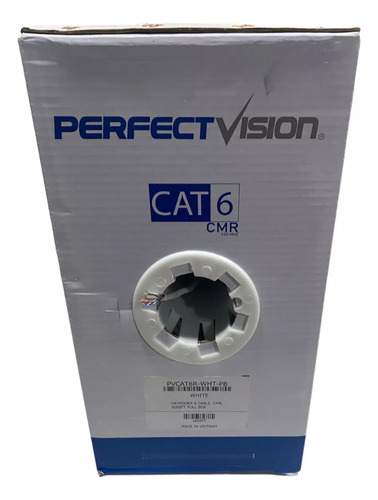 Bobina De Utp Perfectvision Cat6 305m 100%cobre Forro Blanco