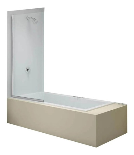 Mampara De Baño Fija 8mm Laminado De Seguridad 150x80cm.