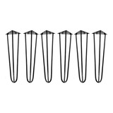 6 Pés De Móveis Hairpin Legs 40cm Pés Rack Puff Mesa Banco 