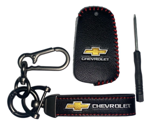 Llavero Piel Cuero Auto Chevrolet Calidad Funda Colores