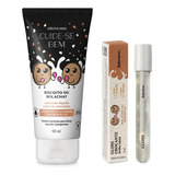 Combo Biscoito Ou Bolacha Gloss Brilho Labial + Sabonete Liq