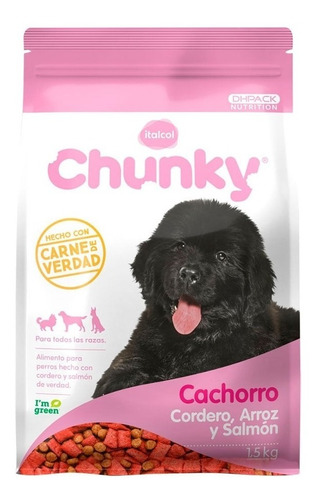 Chunky  Cachorro Cordero Arroz Y Salmón X 8 Kg