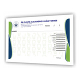 Recetario Médico 2000 ½ Carta Opalina Diseño Personalizado