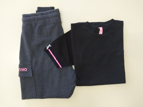 Combo Jogger Y Remera A+ Sportivo 