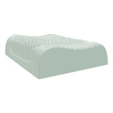 Almohada Viscoelástica Ortopédica Masajeadora Color Blanco - Verde