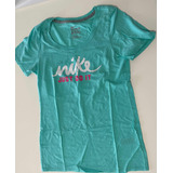 Remera Nike Just Do It Verde Agua Talle S Deportiva