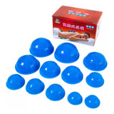 12 Copos Silicone Ventosaterapia Massagem Vácuo Anticelulite