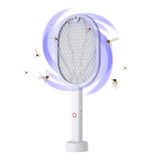 Raqueta Paleta Mata Moscas Mosquitos Recargable Usb Dual