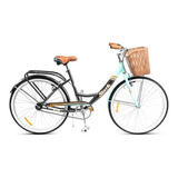 Bicicleta De Paseo Lady Stark Rod.26 Pie Y Canasto Delantero