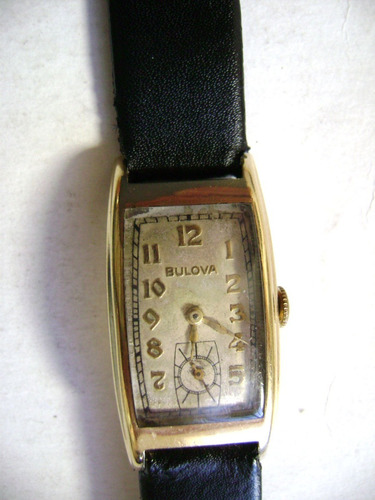 Reloj Antiguo Bulova 1940 Circa Chapa Oro