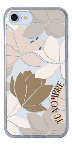 Funda Para iPhone Mujer Flores Personalizada Con Tu Nombre