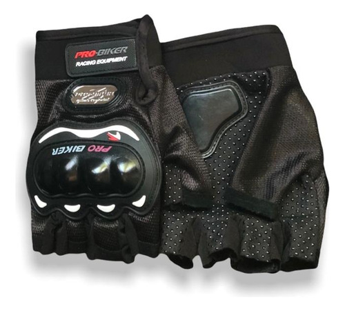 Guantes Pro Biker Medio Dedo Protección Moto Bici Atv Mtb