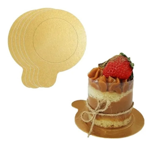 Mini Cakeboard Base Laminada Suporte P/ Doces Finos C/40 Uni