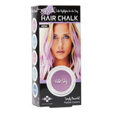 Hair Chalk Importado Apto Niños Pintar Pelo Violet Sky