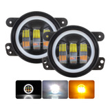 Par Faros 3 Lupa Led Bicolor Antiniebla Ojo Angel 4 PuLG