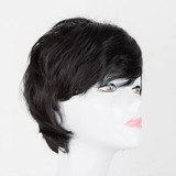 Peluca De Pelo Sintético Mama's Wig  Pelo Castaño Ondul