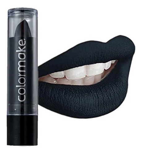 Batom Preto Halloween  Colormake Vegano