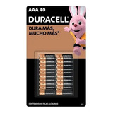 Paquete De Baterías Alcalinas Duracell Triple Aaa De 40pz