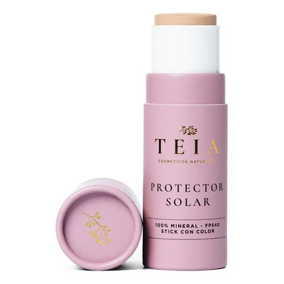 Protector Solar Facial En Barra 40FPS Con Color Teia Cosméticos 100% mineral cobertura alta (Tono Muy Claro) | Envío gratis