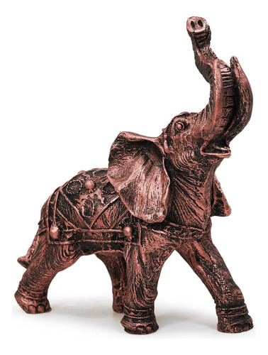 Elefante Da Sorte Indiano Enfeite Sabedoria Escultura Resina