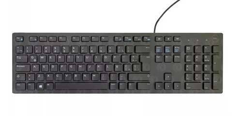 Teclado Dell Kb216 Qwerty Español Latinoamérica Color Negro