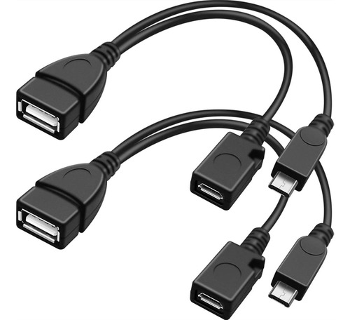 Necables (2 Unidades) 2 En 1 Cable Otg Para Tv Stick