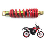 Amortiguador Trasero Ajustable Para Moto Italika Dm200 Rojo