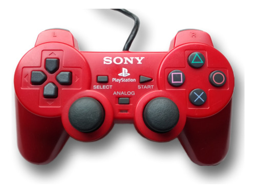 Control Ps2 Rojo ( Cinnabar Red ) Original