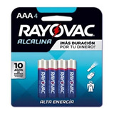 Pilas Triple Aaa Rayovac Alcalina Blister 4 Unidades