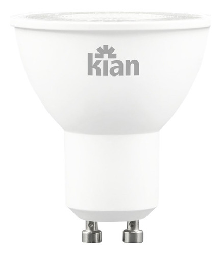 Lámpara Led Mr16 Bivolt 6500 K Kian De 4 W, Color Blanco Frío, 100 V/240 V