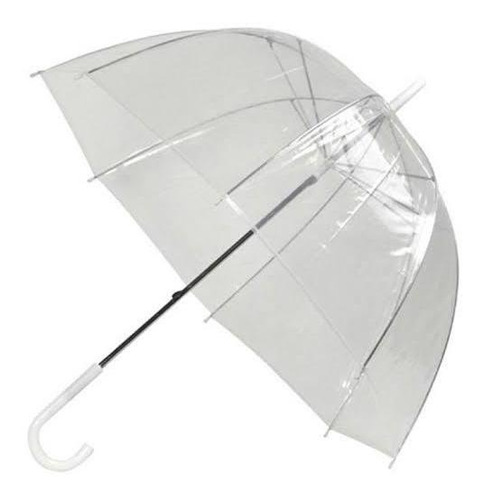 Paraguas Transparente Tipo Hongo Mediano 23 Pulgadas