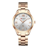 Reloj Curren Oriente Rosa 9007 Blanco For Mujer