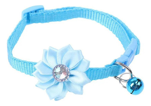 Collar Con Campana De Flores Para Perro Y Gato Pequeño  Corr