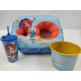 Almofada Pipoca Sereia Kit Cinema Infantil Personalizada