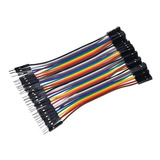 Cables Dupont 13cm 40p Macho Hembra Para Modulos Arduino Ras