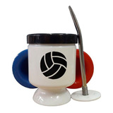 Mate Plastico Pelota De Voley Deporte