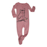 Pijama Mameluco Para Bebé De Búho Rosa Claro Carter´s 