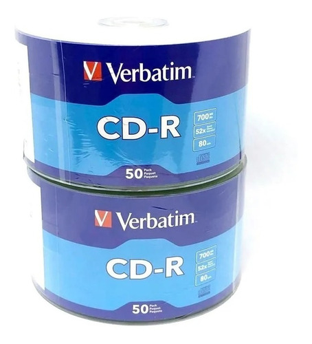 Cd-r Verbatim 100 Piezas.