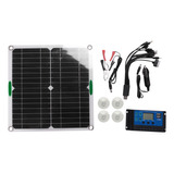 Kit De Panel Solar De 200 W, Cargador De Batería De 12 V Con