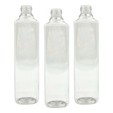 Botella Plastico Cuadrada Envase 250 Ml Sin Tapa R24 X 100