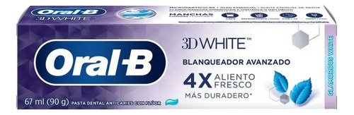 Pasta Dental Blanqueadora Oral-b 3d White Brilliant 67ml