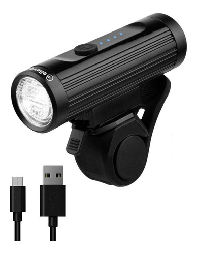 Farol Elleven Led 700 Lúmens Usb Recarregável Cor Preto