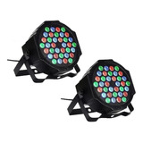 Pack 2 Luces Profesional Fiesta Disco 36 Led Corriente Dmx 