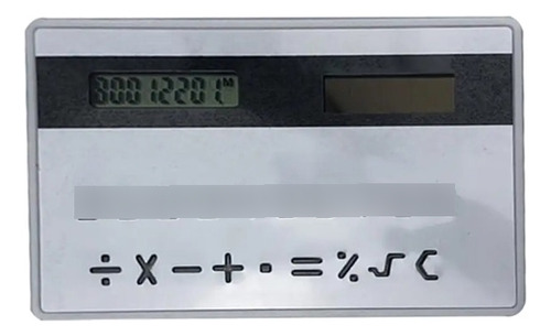 Calculadora Tamaño D Tarjeta De Crédito Solar 8 Dígitos Mini