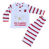 Pijama Infantil Flamengo Longo Oficial
