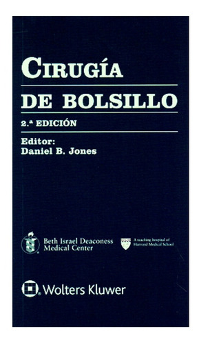 Cirugía De Bolsillo 2a Ed Jones B. Daniel  Wolters Kluwer Color De La Portada Negro